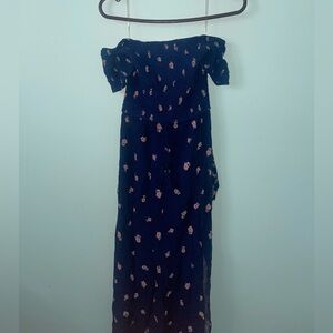 Women’s Off the Shoulder Maxi Dress with Side Slit